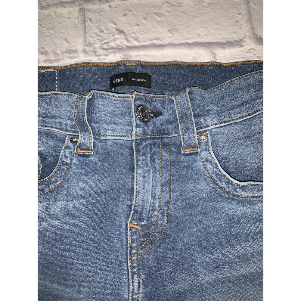 True Religion Geno Jeans Mens 30x30 Relaxed Slim Stretch Blue Denim